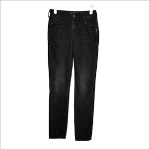 Silver Aiko Womens Joga Hogh Waisted Skinny Jeans Black Label Reads Size 25x31